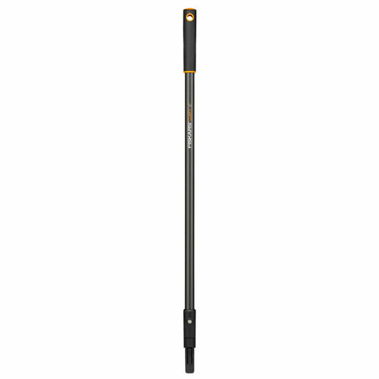 Fiskars QuikFit Stiel Graphit, Aluminiumstiel, Gartenzubehör, Aluminium, Schwarz / Orange, 84 cm, 1000664