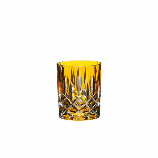 Riedel Laudon Becher, Whiskybecher, Tumbler, Trinkbecher, Glas, Trinkglas, Kristallglas, Bernstein, H 10 cm, 1515/02S3A