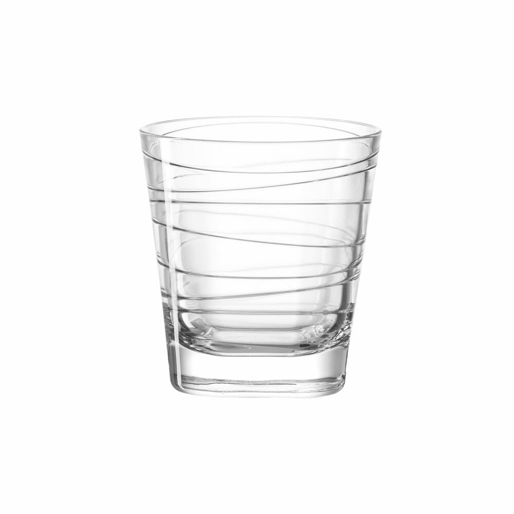 Leonardo Vario Struttura Trinkglas Klein, Wasserglas, Saftglas, Glas, Klar, 170 ml, 19449