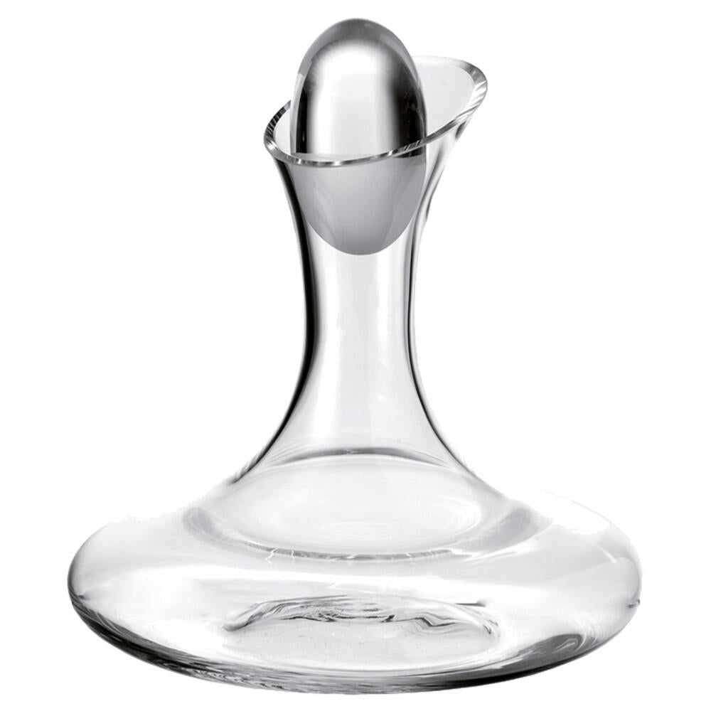 Leonardo Cheers decanter with stopper, carafe, jug, handmade, ice bottom, glass, 750 ml, 66512