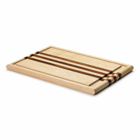 Continenta carving board with stripes, cutting board, kitchen board, serving board, wooden board, wood, 37 x 25 cm, 3263