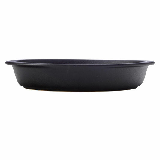 Maxwell &amp; Williams Caviar Black casserole dish, premium ceramic, black, 35 x 21 cm, HY0020