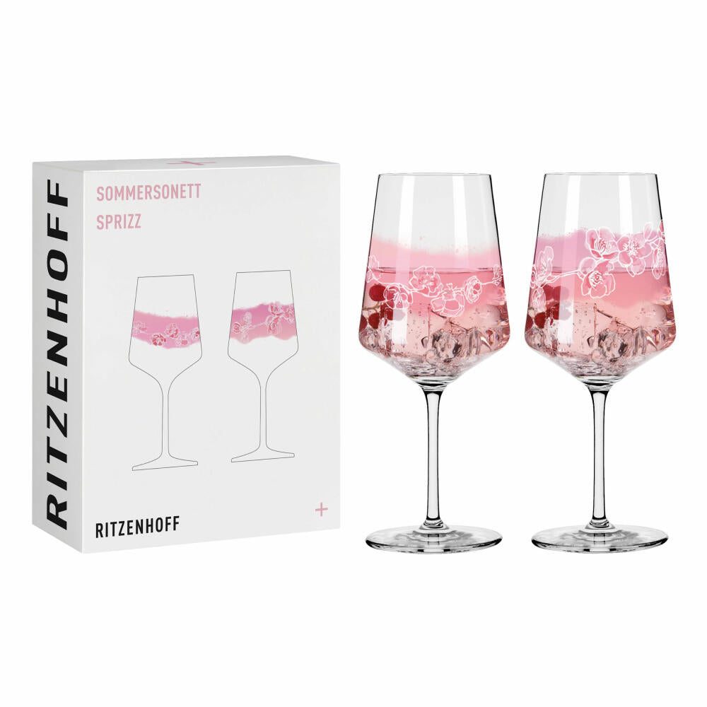 Ritzenhoff Aperol-Glas Sommersonett Sprizz 2er-Set 001, Aperitif glass, Romi Bohnenberg, crystal glass, 544 ml, 3461001