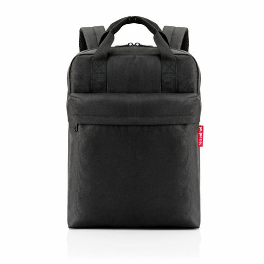 reisenthel allday backpack M, backpack, leisure backpack, hand luggage bag, black, 15 L, EJ7003