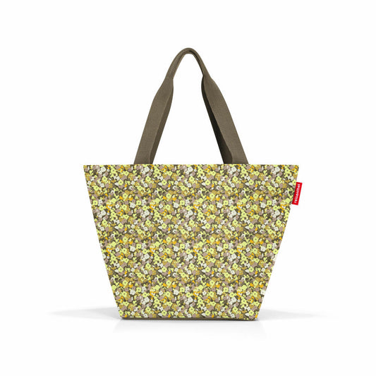 reisenthel shopper M, Einkaufstasche, Tragetasche, Schultertasche, Tasche, Polyestergewebe, Viola Yellow, 15 L, ZS2031