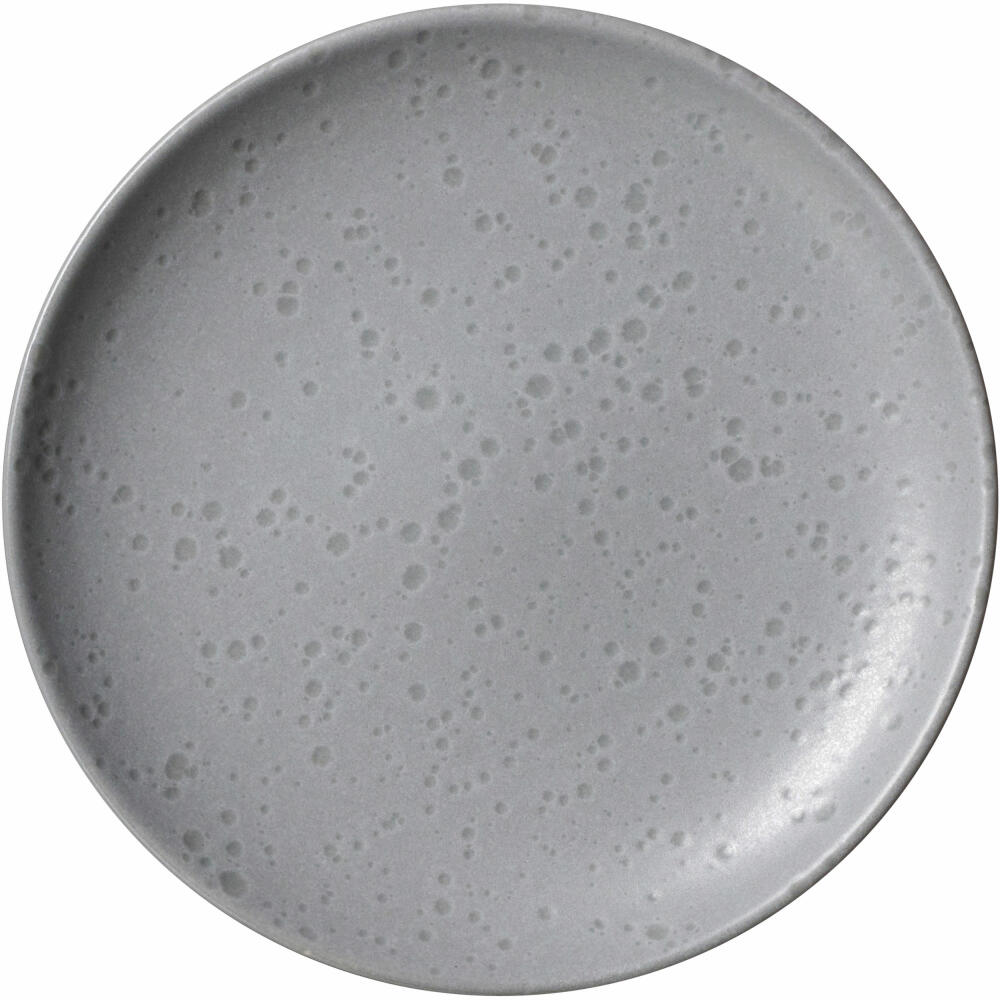 Ritzenhoff &amp; Breker Plate Kitwe, Breakfast Plate, Cake Plate, Stoneware, Grey, Ø 20 cm, 271805