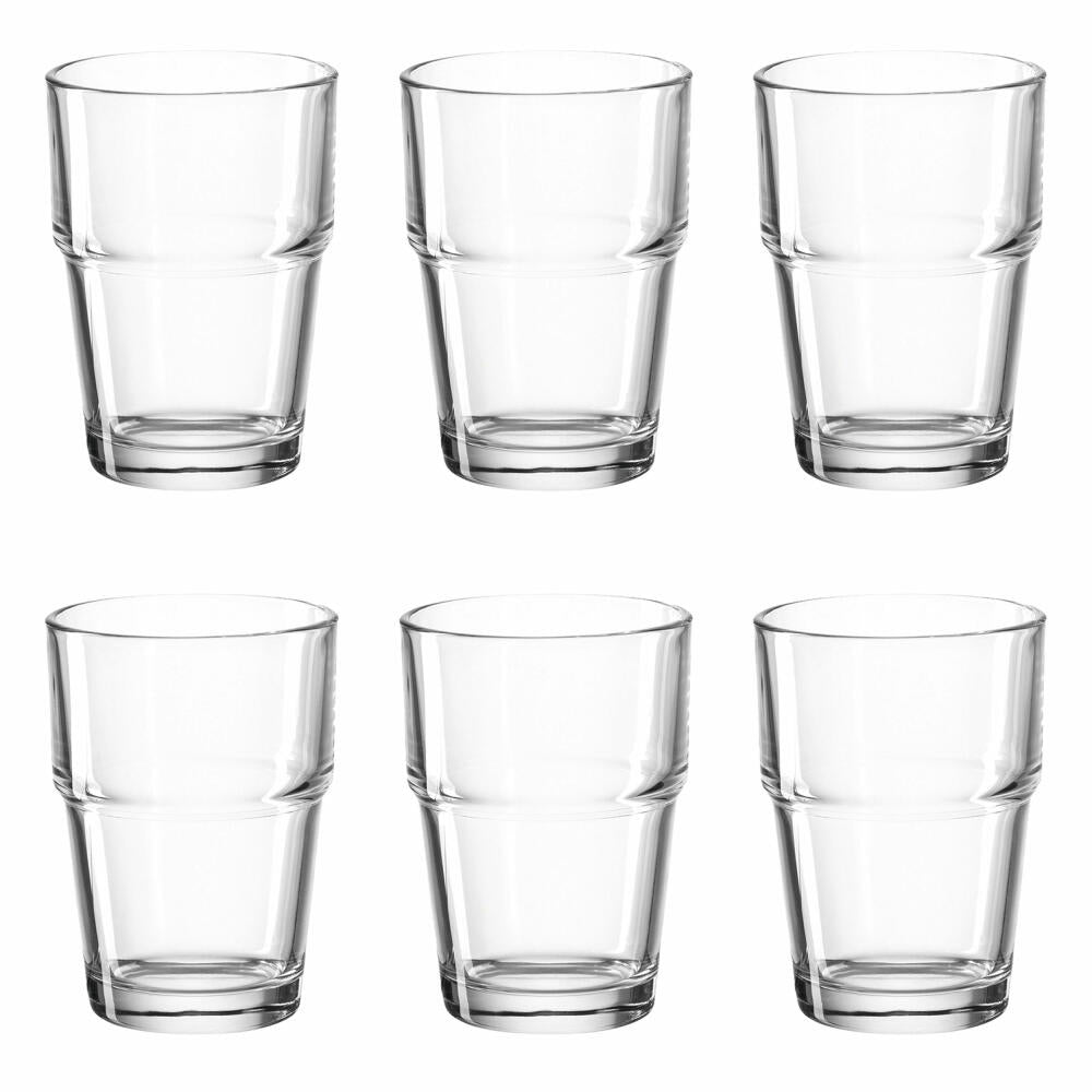 montana: :easy Becher, 6er Set, Trinkbecher, Trinkglas, Wasserglas, Saftglas, Glas, 200 ml, 051035