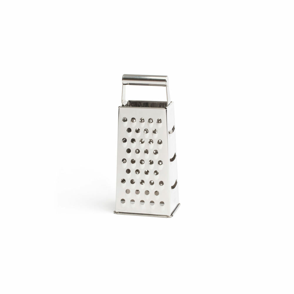 Comas tower grater HQ 4-sided, square grater, kitchen grater, stainless steel, silver-colored, 24 cm, 7448