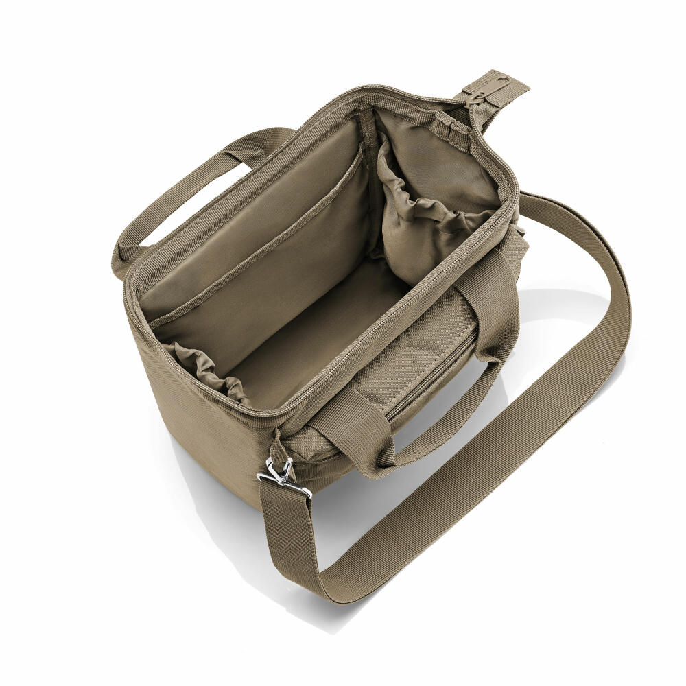 reisenthel allrounder cross, Crossbody-Reisetasche, Rhombus Olive, 4 L, MQ5046