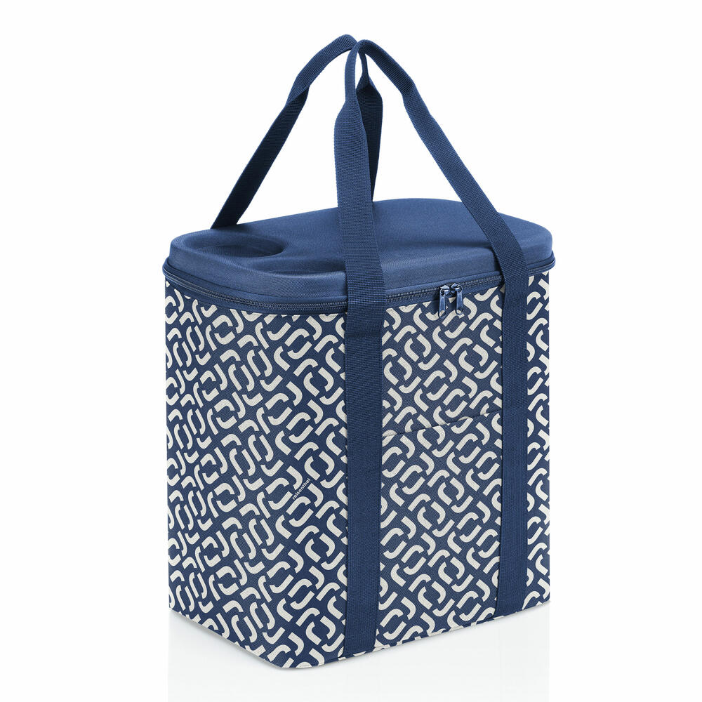 reisenthel coolerbag XL, Kühltasche, Isolierte Tasche, Thermotasche, Thermo Tasche, Polyestergewebe, Signature Navy, 30 L, LH4073