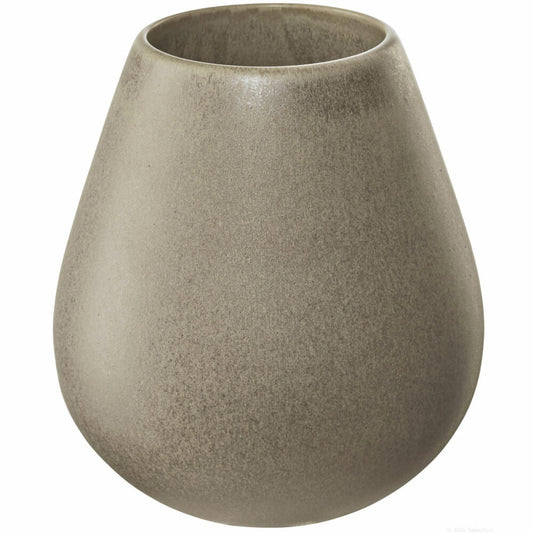 ASA Selection ease Vase stone, Blumenvase, Dekovase, Steingut, Braun, H 18 cm, 91033171