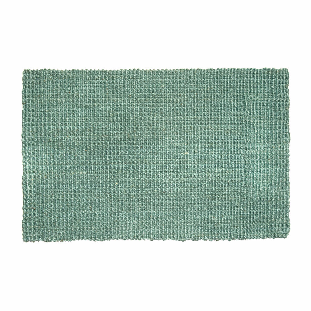 Gift Company Hampton Jute Matte L, Fußmatte, Schmutzfangmatte, Badezimmer, Türkis, 90 x 60 cm, 40154