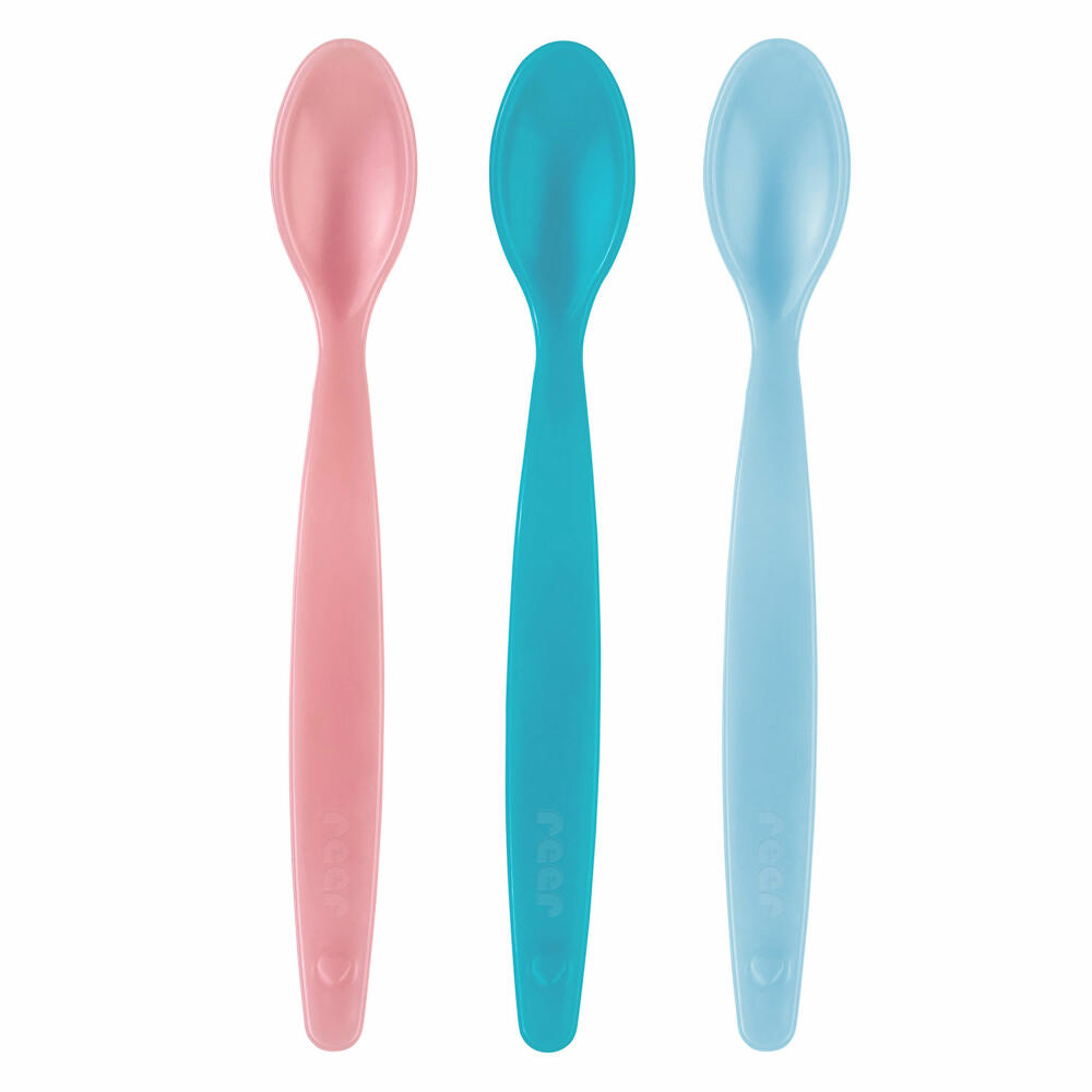 reer MagicSpoon baby spoons, set of 3, with temperature indicator, heat sensor spoon, baby spoon, 23012