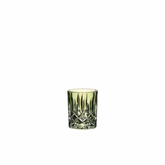 Riedel Laudon Becher, Whiskybecher, Tumbler, Trinkbecher, Glas, Trinkglas, Kristallglas, Grün, H 10 cm, 1515/02S3G
