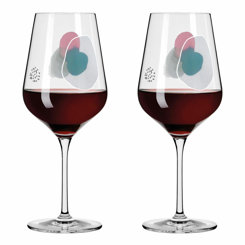 Ritzenhoff wine glasses Sommerwendtraum red wine set of 2 001, red wine glass, Romi Bohnenberg, crystal glass, 570 ml, 3601001