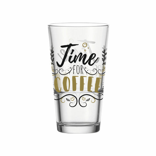 Montana coffee glass: coffee Time for coffee, soda lime glass, clear, 330 ml, 042198