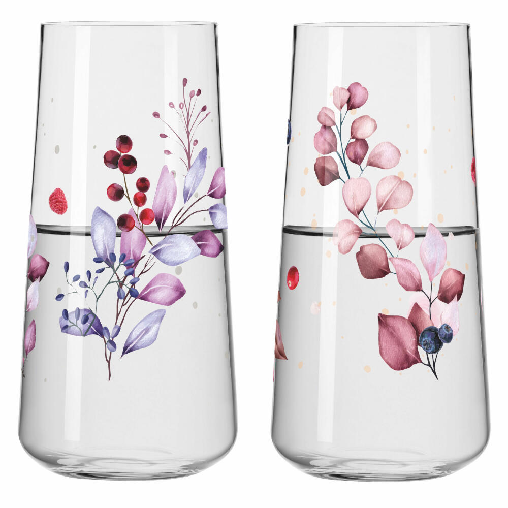 Ritzenhoff universal glass set of 2 Sommersonett F23, Carolin Oliveira, crystal glass, 614 ml, 6241001