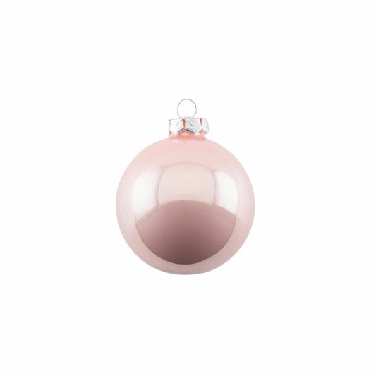 Gift Company Christmas tree ball Opal, Christmas ball, tree decoration, glass, blush, Ø 6 cm, 11693