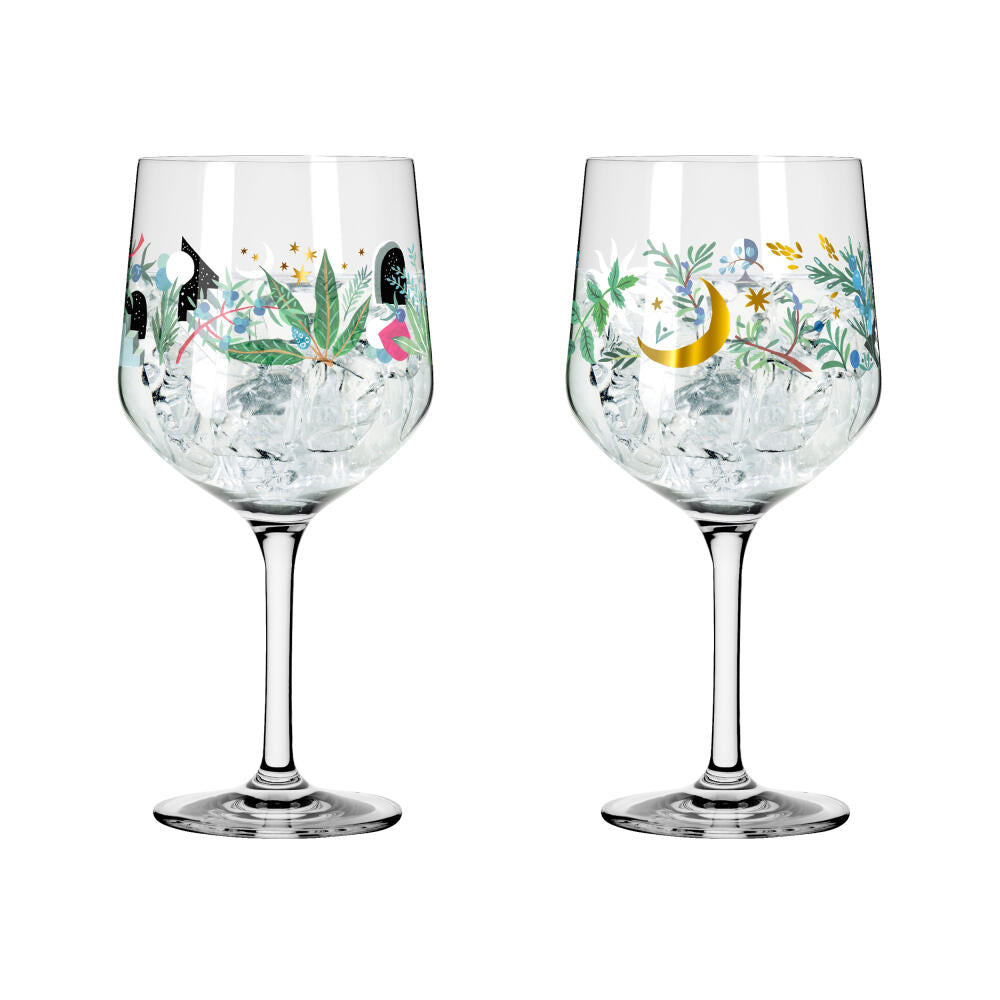 Ritzenhoff Ginglas Set of 2 Botanic Glamor 007, 008, Good Wives and Warriors, crystal glass, 720 ml, 3882001