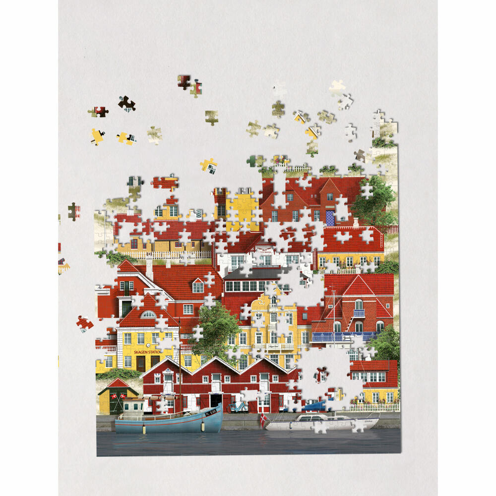 Martin Schwartz Puzzle Skagen, Städtepuzzle Dänemark, 33 x 47 cm, 500 Teile, MS0611
