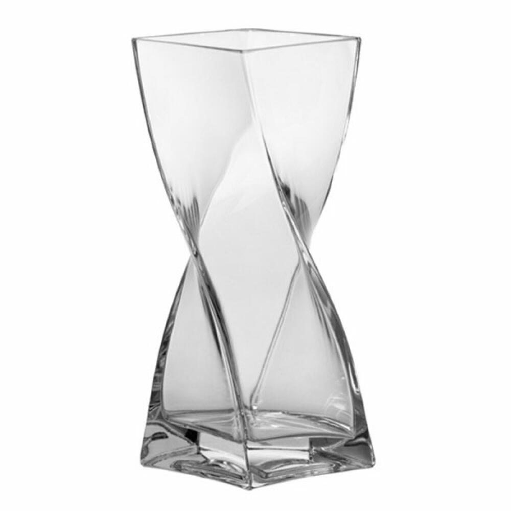 Leonardo Swirl Vase, Blumenvase, gedreht, Glas, 20 cm, 14099