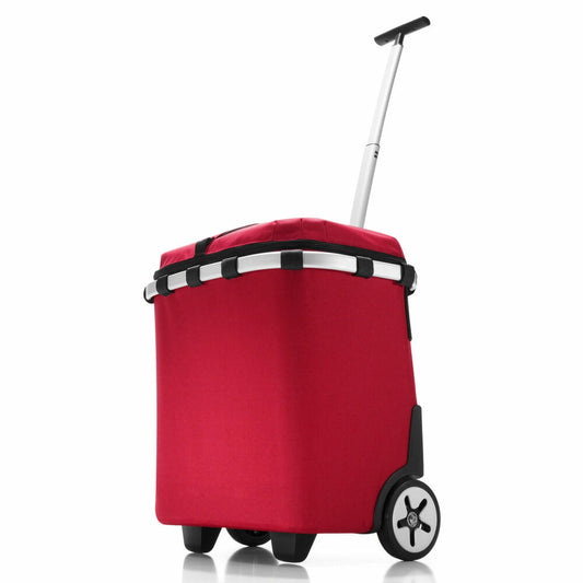 reisenthel carrycruiser iso, einkaufskorb mit rollen, trolley, einkaufswagen, isoliert,, red / rot, OJ3004