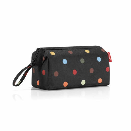 reisenthel travelcosmetic, beautycase, kulturbeutel, schminktasche, kosmetik tasche, dots / schwarz mit punkten, WC7009