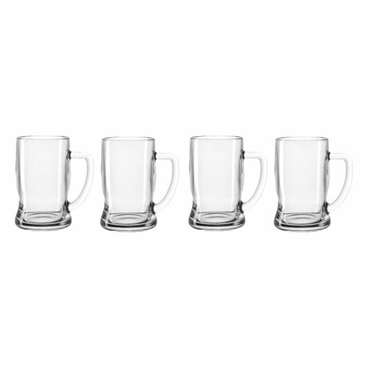 Leonardo Taverna beer mug, set of 4, beer mug, jug, beer glass, tankard, beer glass, glass mug, 330 ml, 49457