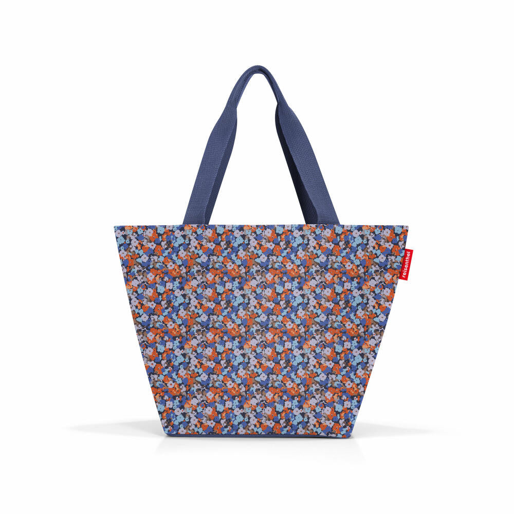 reisenthel shopper M, shopping bag, carrying bag, shoulder bag, bag, polyester fabric, Viola Blue, 15 L, ZS4091