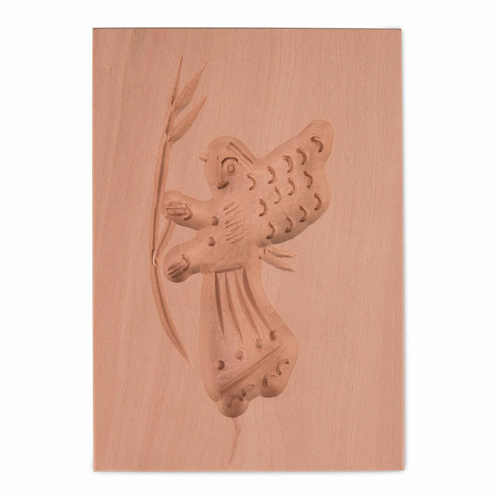 Städter Springerle-Model Angel, wooden embossing form, cookie form, speculatius form, wood, 5.5 x 8 cm, 841086