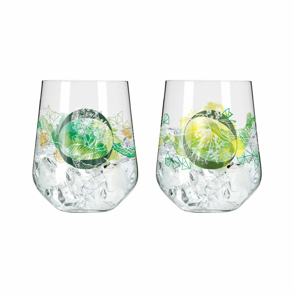 Ritzenhoff Ginglas set of 2 Botanic Lights 001, Heike Zuschke, crystal glass, 710 ml, 3801001