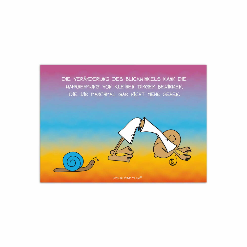 Goebel The Little Yogi Postcard Change of Perspective, Pack of 10 Postcards, Post Card, Paper / Cardboard, 10.5 cm x 15 cm, 54100041