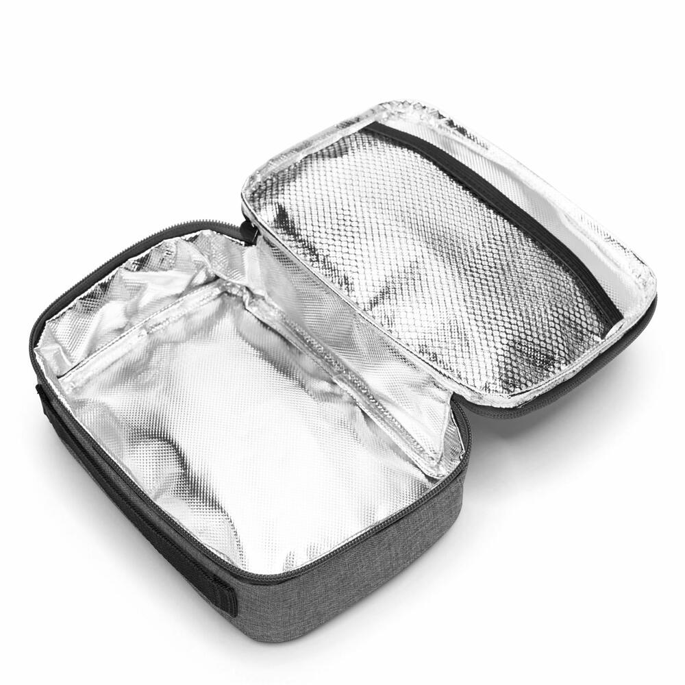 reisenthel thermocase, Isotasche, Kühltasche, Pausenbrottasche, Thermo Tasche, Polyestergewebe, Twist Silver, 1.5 L, OY7052