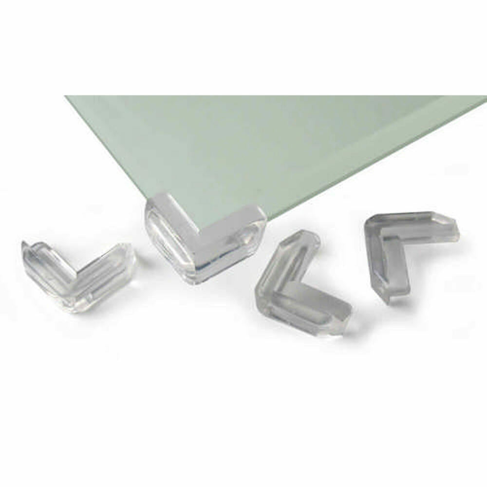 reer Eckenschutz Universal, 4er Set, Ecken Schutz, Stoßschutz, Kinder Sicherung, Transparent, 4904
