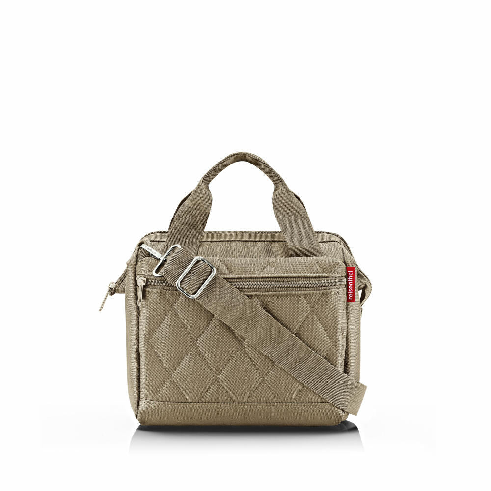 reisenthel allrounder cross, Crossbody-Reisetasche, Rhombus Olive, 4 L, MQ5046