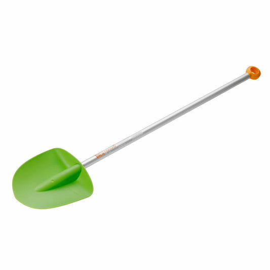 Fiskars MyFirst Spaten, Kinderschaufel, Gartenschaufel, Gartenzubehör, Kunststoff / Aluminium, Grün / Orange, 91 cm, 1001420