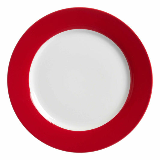 Ritzenhoff &amp; Breker Doppio dessert plate, serving plate, serving platter, tableware, porcelain, red, Ø 20 cm, 515589