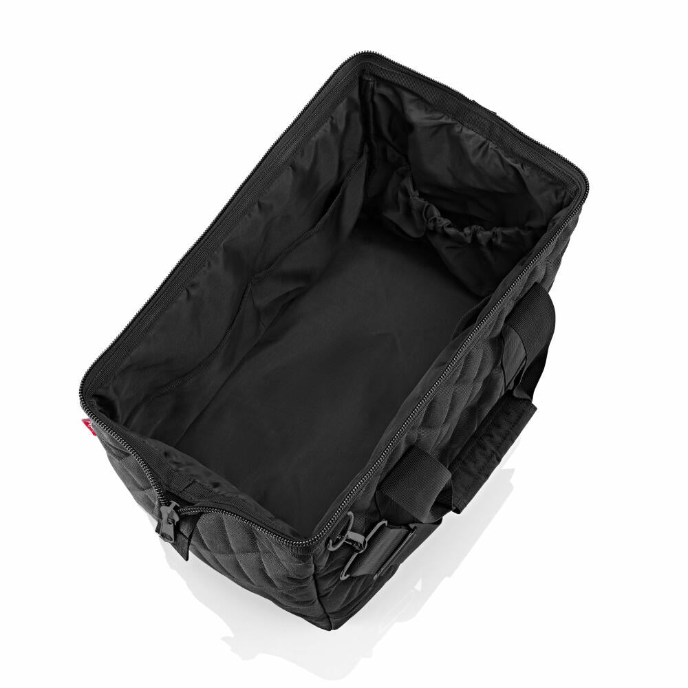 reisenthel allrounder M, travel bag, sports bag, shoulder bag, Rhombus Black, 18 L, MS7059