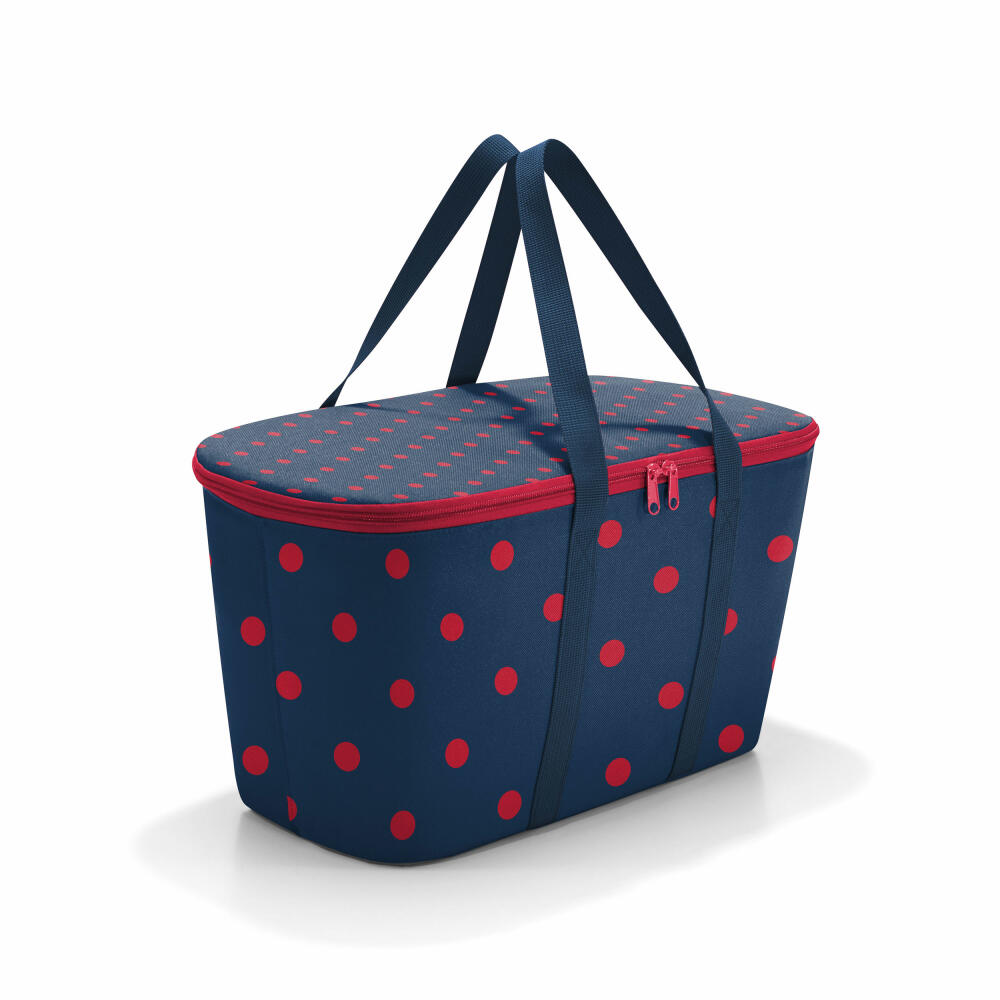 reisenthel coolerbag, cool bag, insulated bag, picnic bag, shopping bag, thermal bag, Mixed Dots Red, 20 L, UH3075