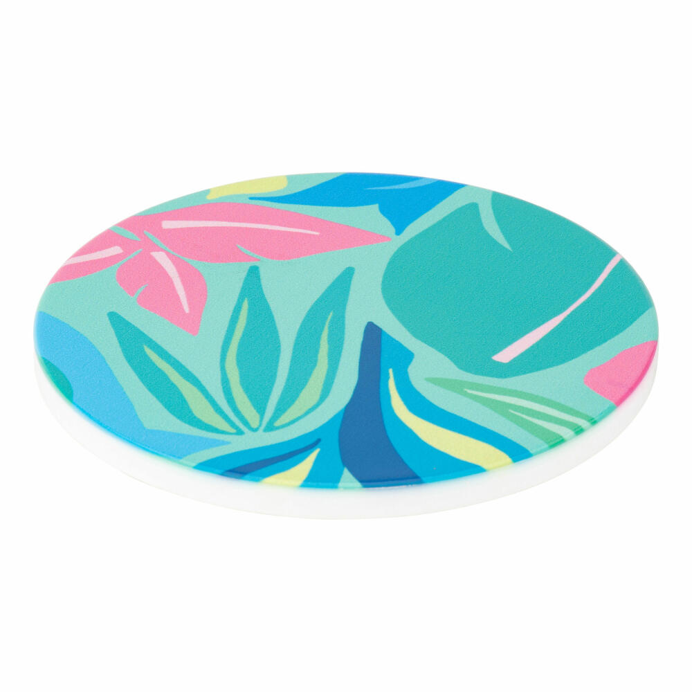 Maxwell &amp; Williams BE FIERCE Ceramic Coaster Daintree, Coaster, Ceramic / Cork, 10 cm, DU0428