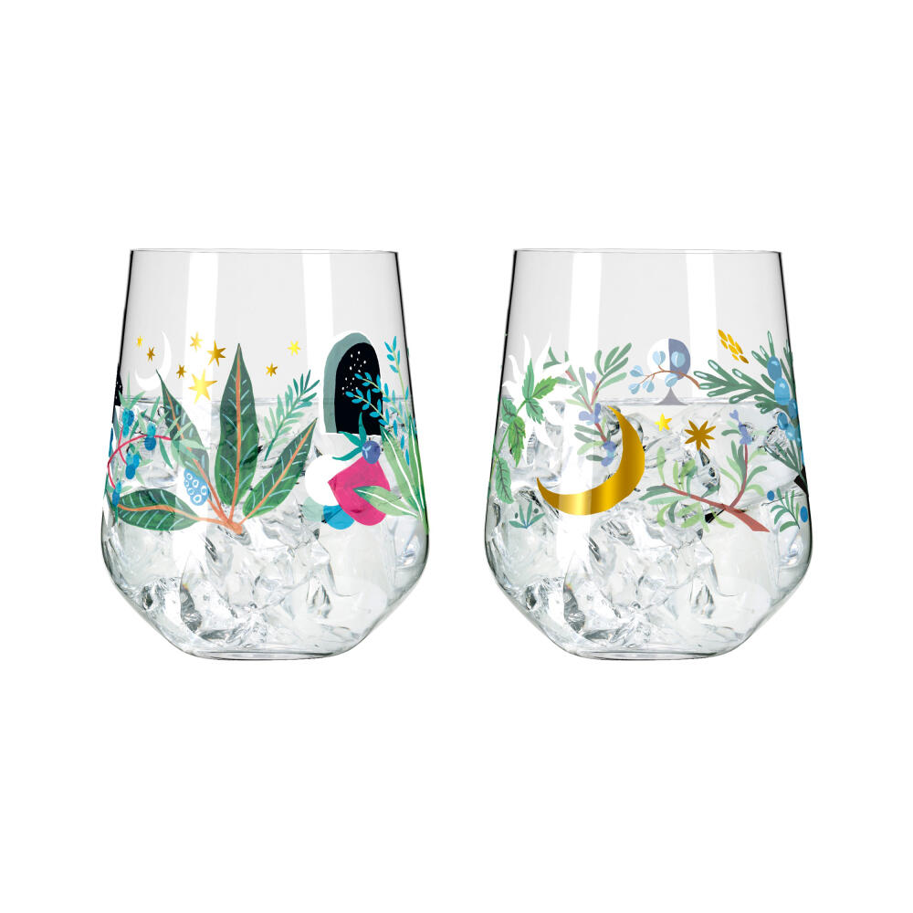 Ritzenhoff Ginglas Set of 2 Botanic Glamor 007, 008, Good Wives and Warriors, crystal glass, 710 ml, 3892001