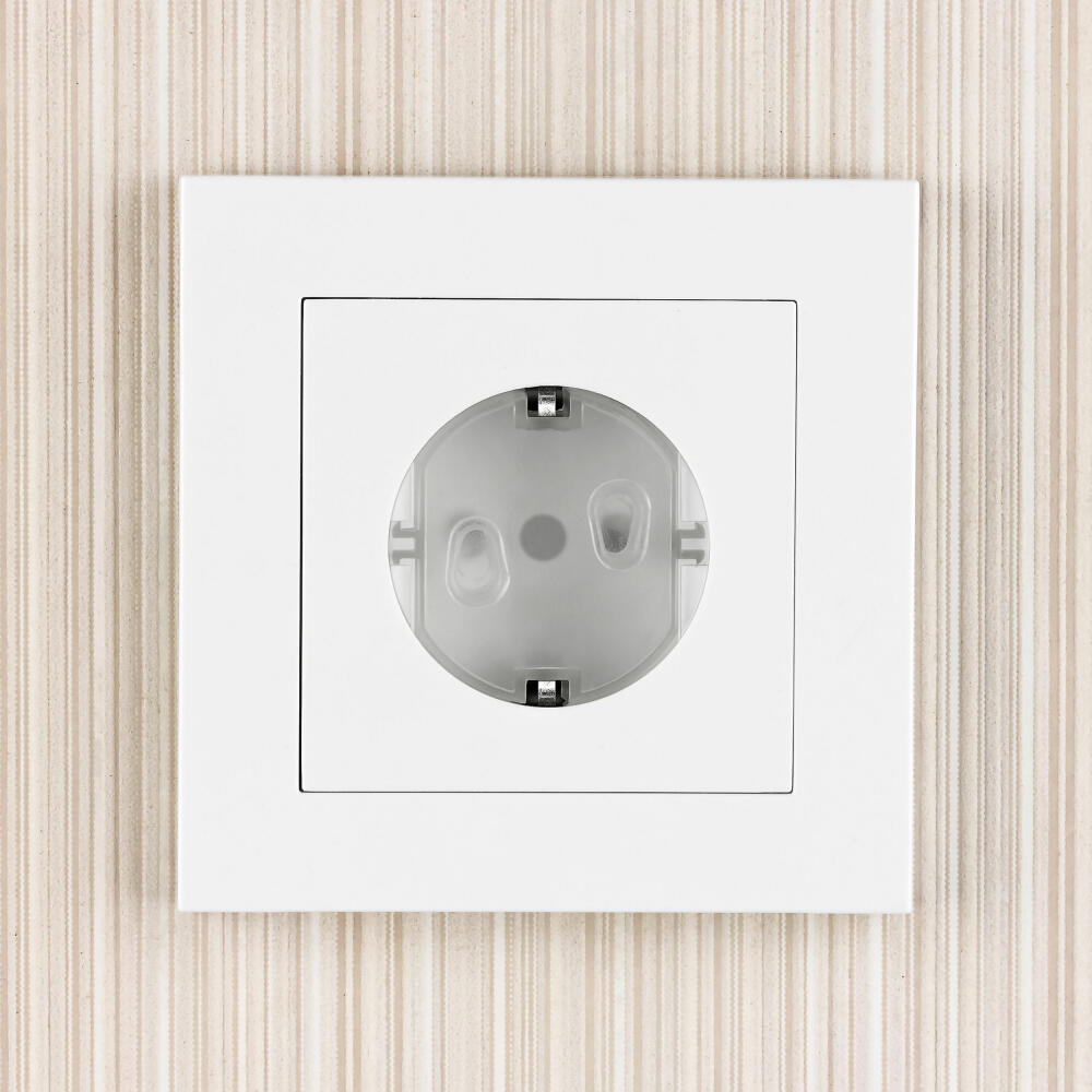 reer Steckdosenkappe, 5er Set, Steckdosenschutz, Kindersicherung, Kinder Sicherung, Transparent, 2907.9