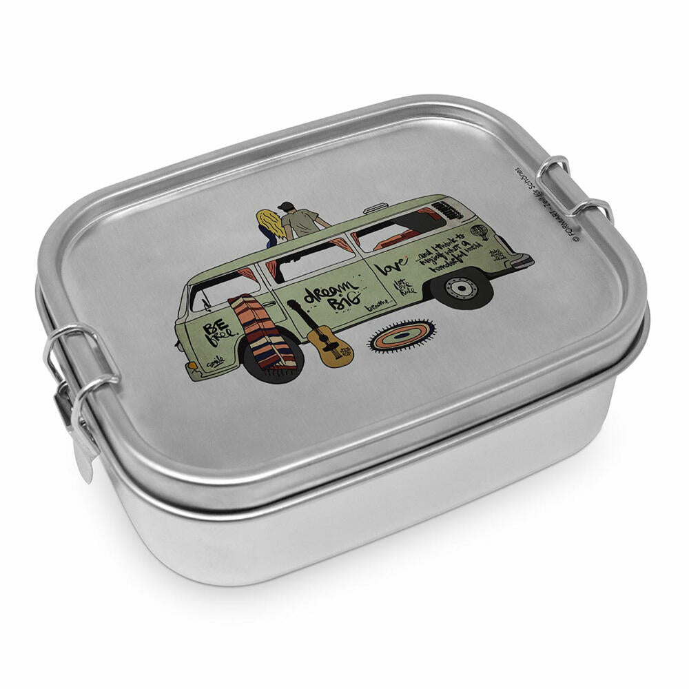 PPD Freiheit Steel Lunch Box, Brotdose, Lunchbox, Vesperdose, Edelstahl, 900 ml, 604213