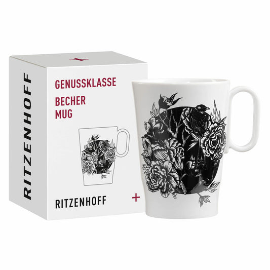 Ritzenhoff Kaffeetasse Genussklasse 002, Karin Rytter, Porzellan, 335 ml, 3731002