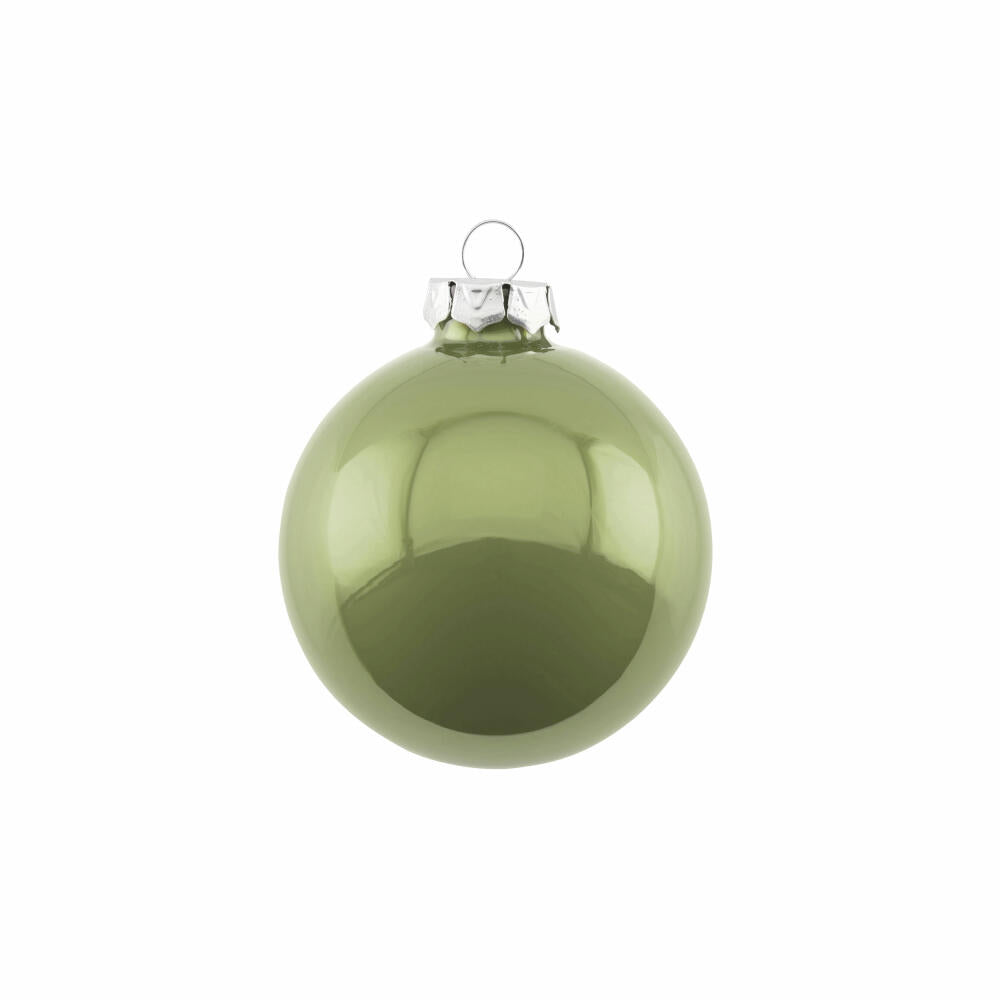 Gift Company Christbaumkugel Opal, Weihnachtskugel, Baumschmuck, Glas, Chinese Jade, Ø 8 cm, 12060