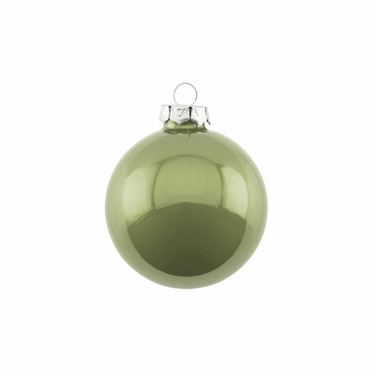 Gift Company Christbaumkugel Opal, Weihnachtskugel, Baumschmuck, Glas, Chinese Jade, Ø 8 cm, 12060