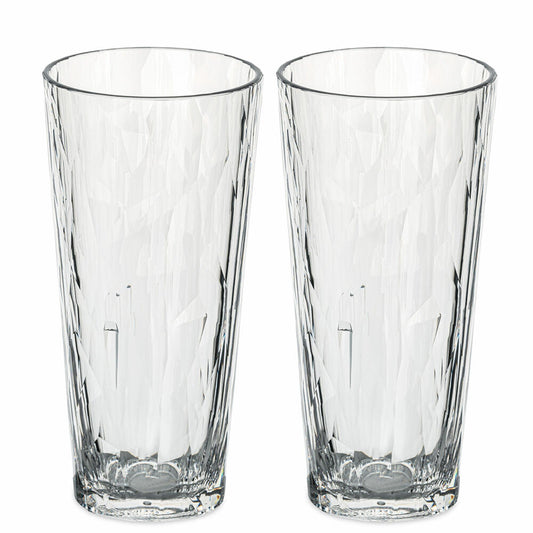 Koziol Superglas 2er-Set Club No. 19, Trinkbecher, Kunststoff, Crystal Clear, 250 ml, 4484535