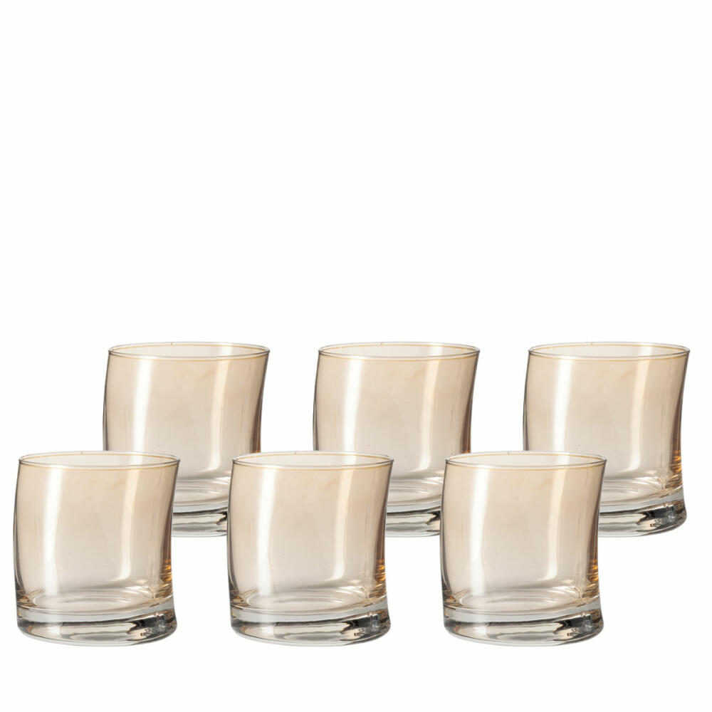 Leonardo Swing whiskey tumblers set of 6, whiskey, whiskey glass, tumbler, glass, chestnut, 250 ml, 18014