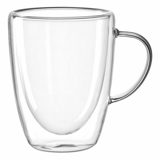 Leonardo Doppelwandtasse Duo, Tasse, Teetasse, Kaffee, Doppelwandig, Borosilikatglas, Klar, 300 ml, 053062