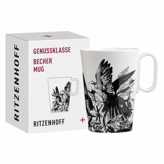 Ritzenhoff Kaffeetasse Genussklasse 001, Karin Rytter, Porzellan, 335 ml, 3731001